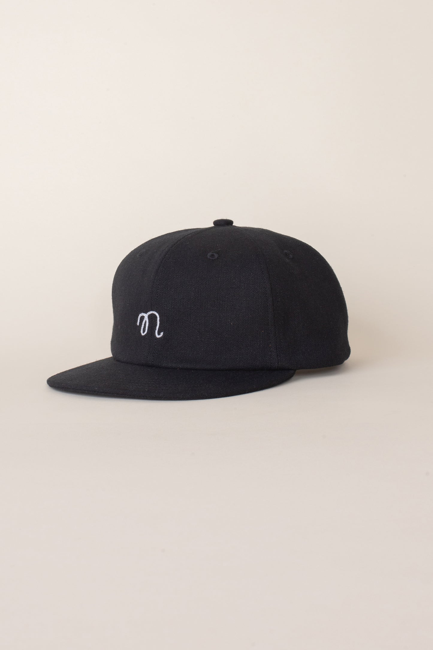 Black Hemp Six-Panel Cap