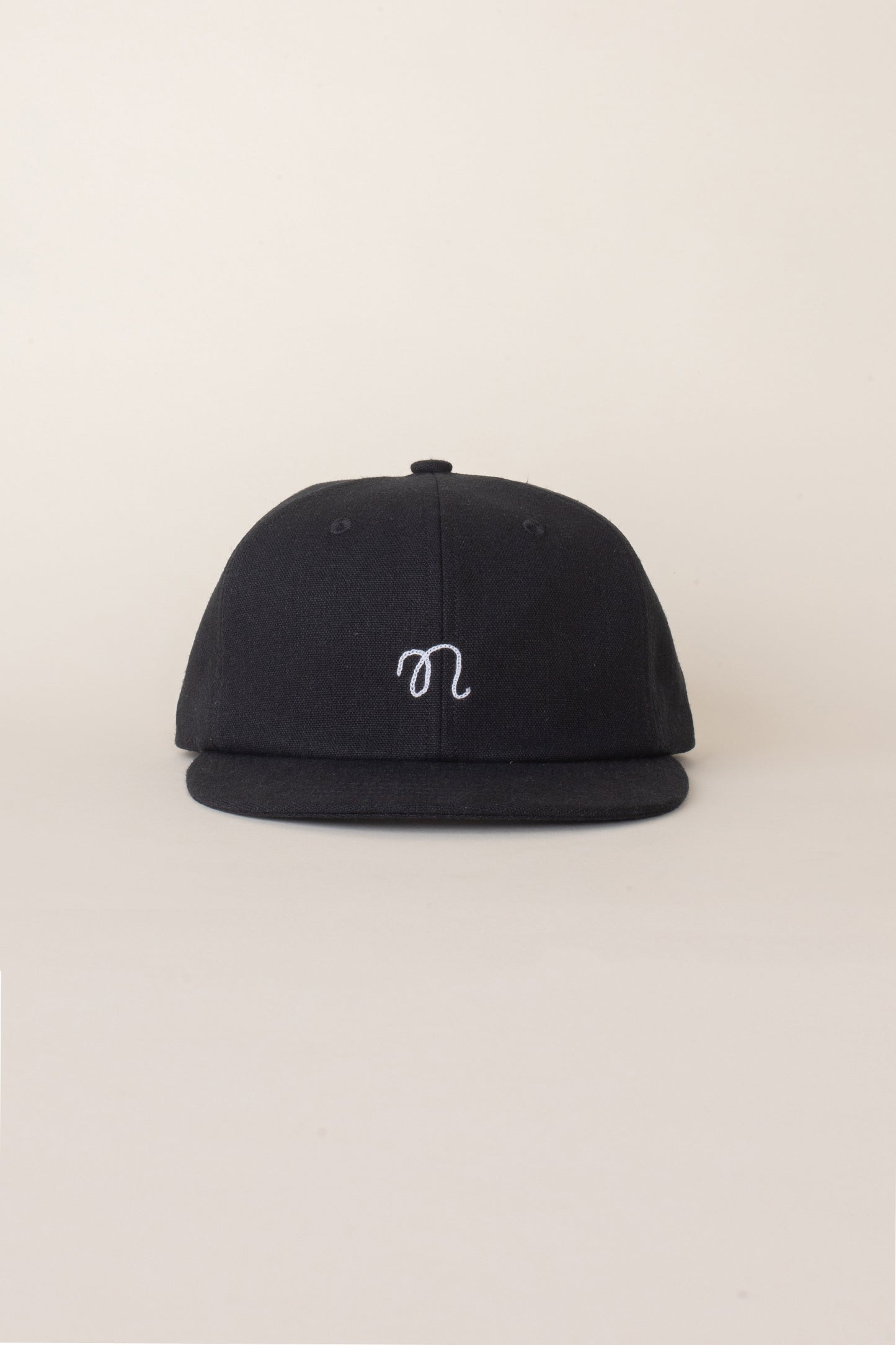 Black Hemp Six-Panel Cap