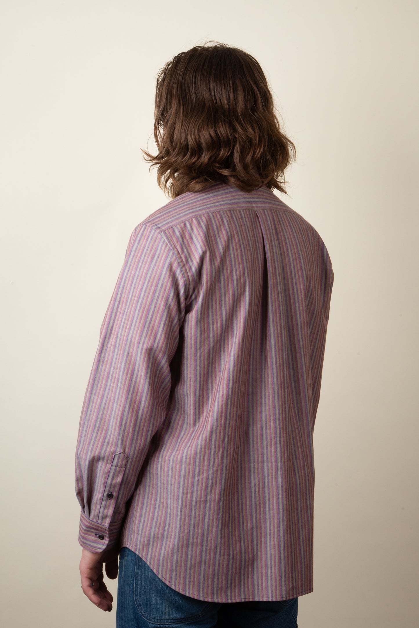 Pinpoint Oxford Maroon Stripe Button Down