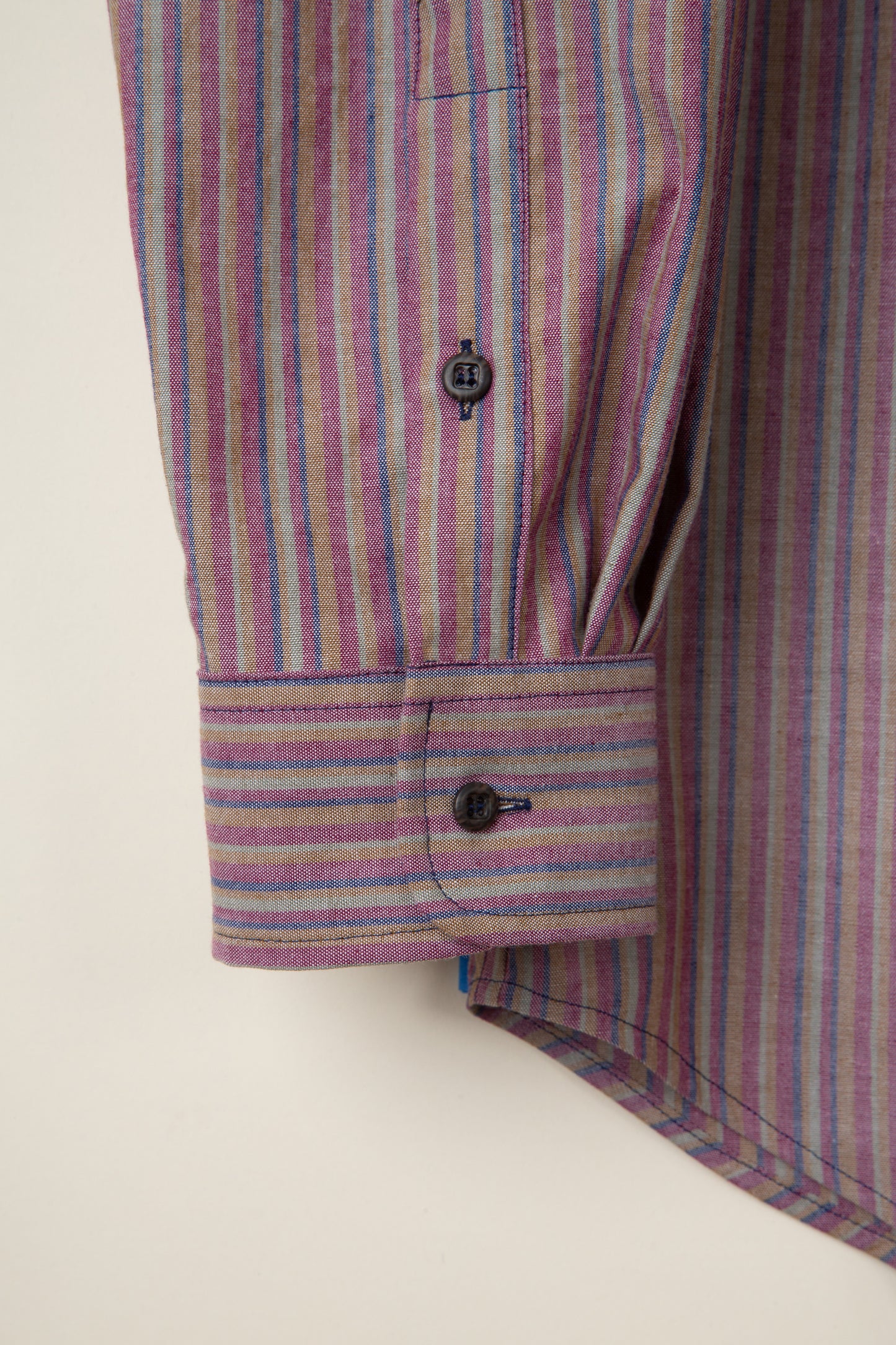 Pinpoint Oxford Maroon Stripe Button Down