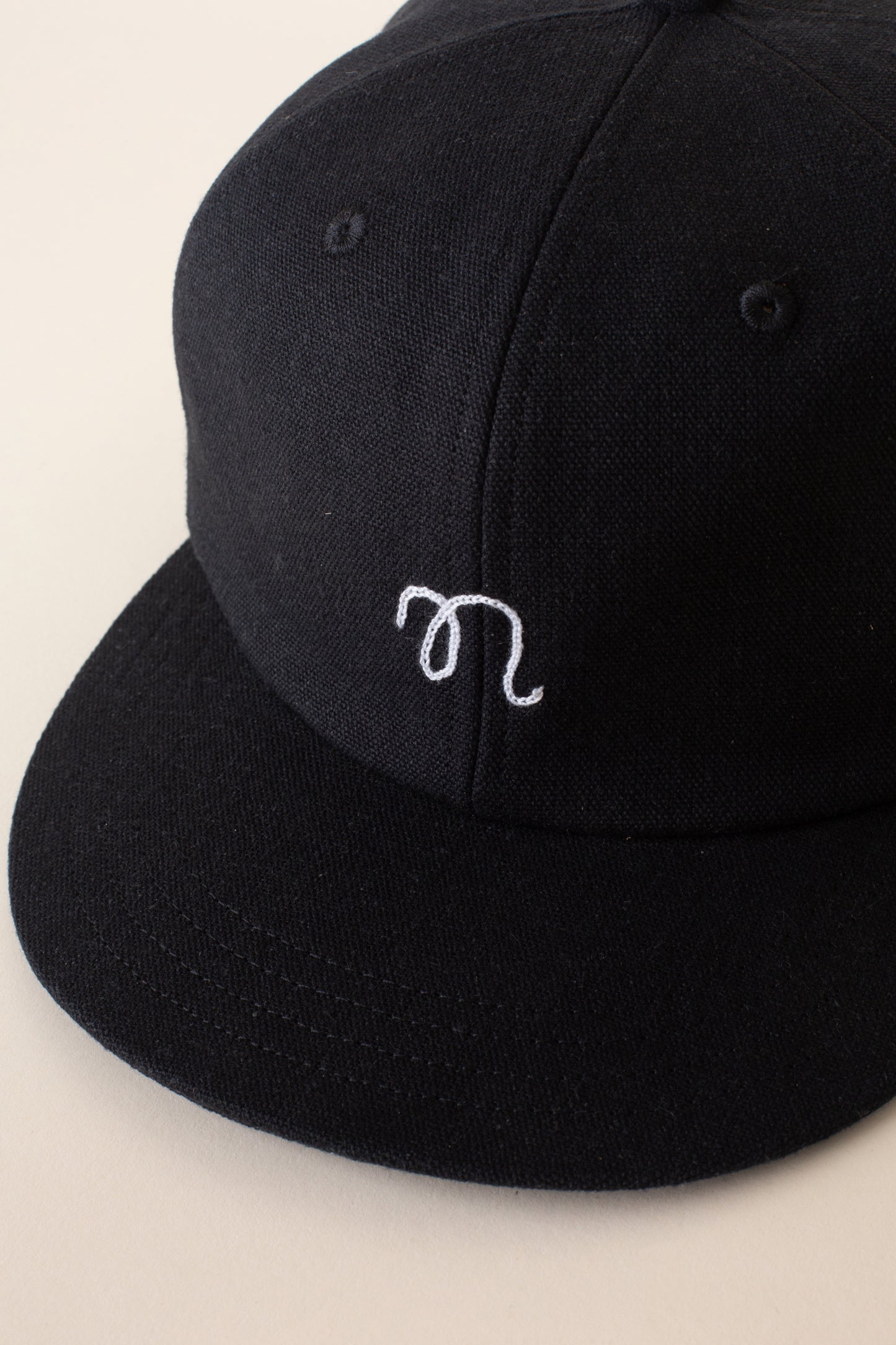 Black Hemp Six-Panel Cap