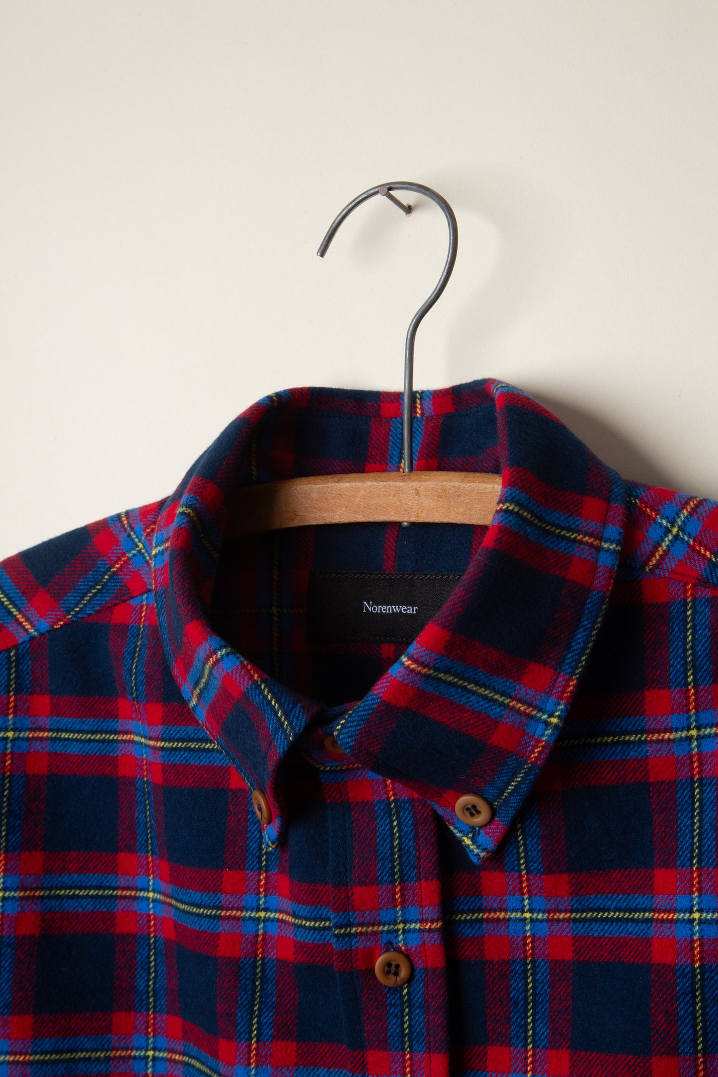 Navy and Red Flannel