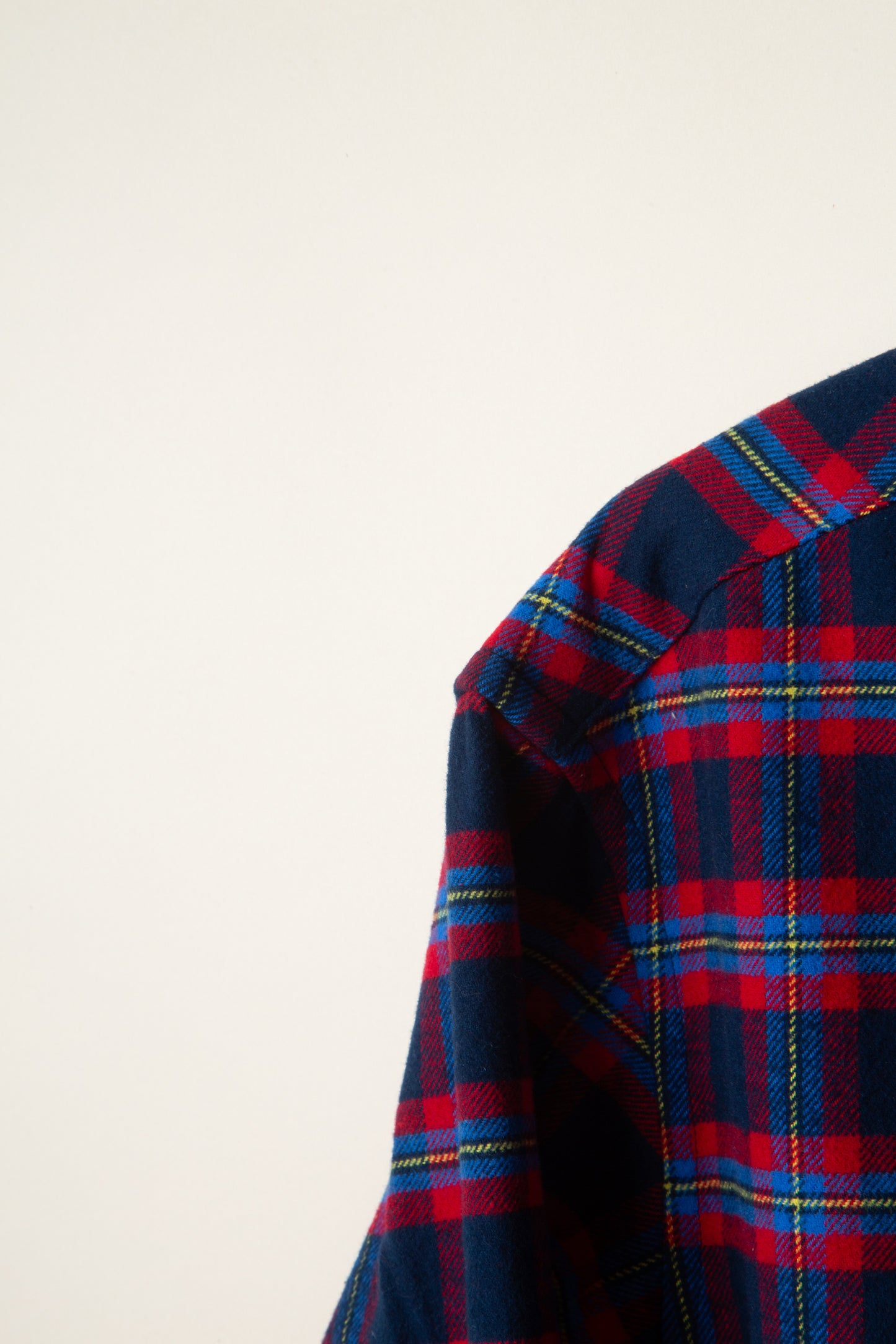 Navy and Red Flannel