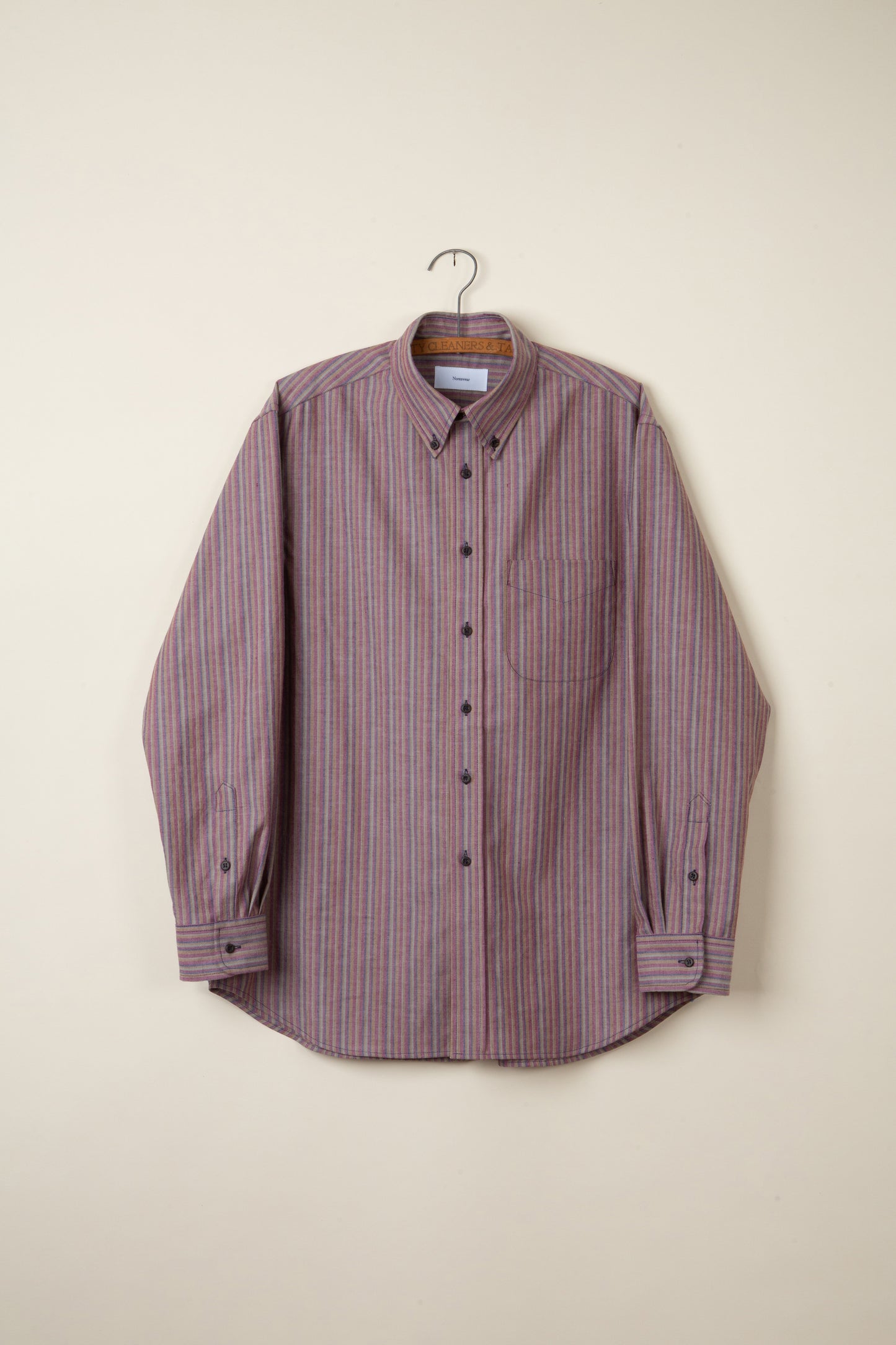 Pinpoint Oxford Maroon Stripe Button Down