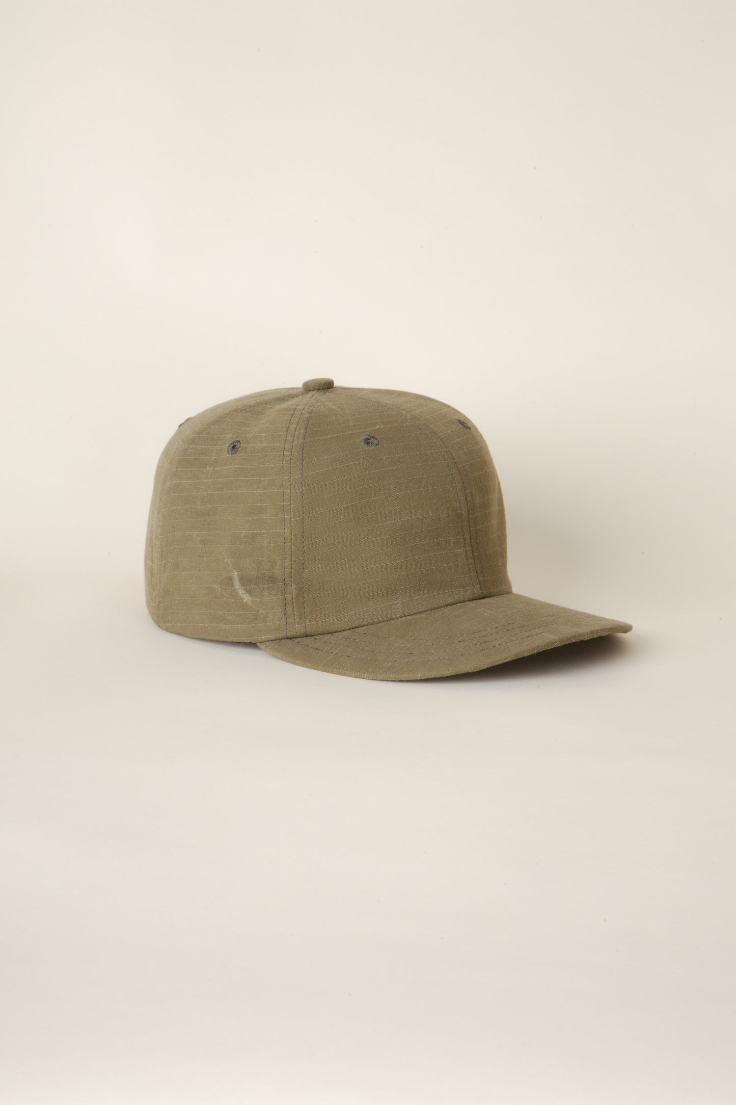 Distressed Olive Six Panel