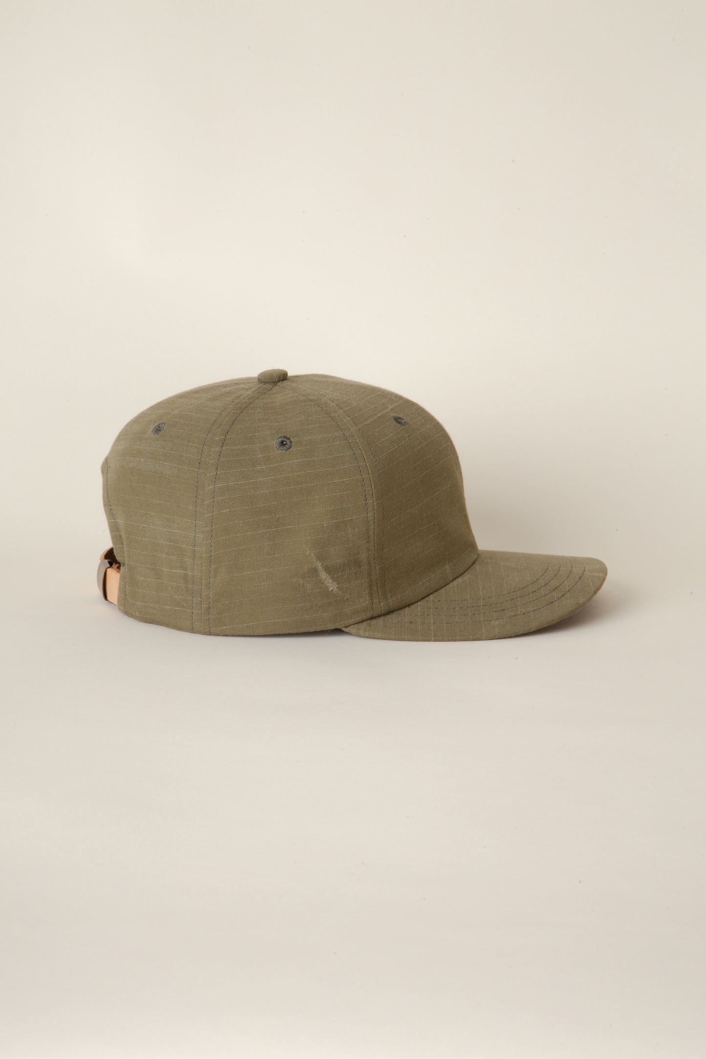 Distressed Olive Six Panel