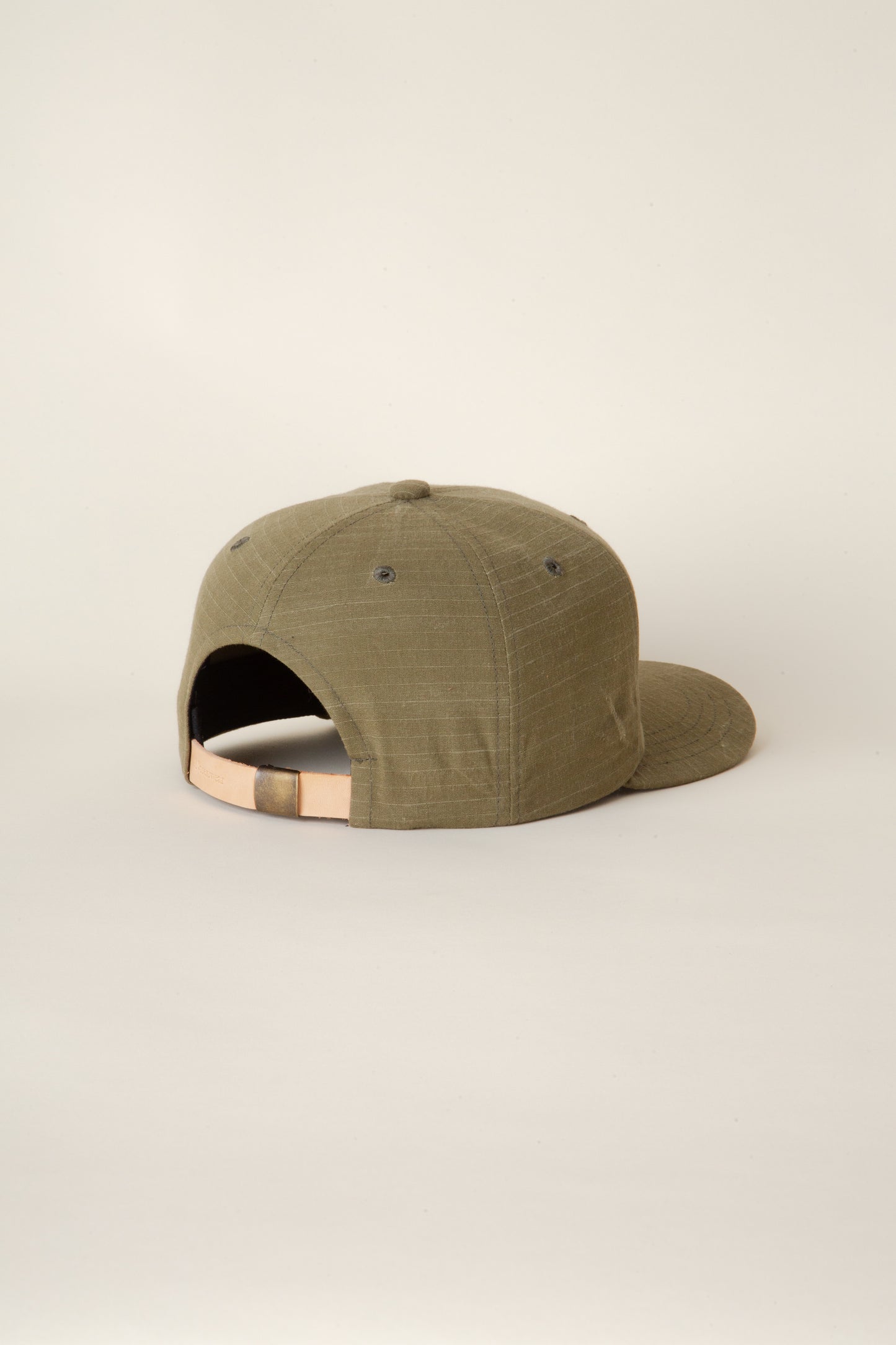 Distressed Olive Six Panel