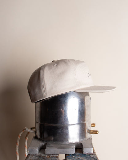 Bone Cotton Herringbone Pinchfront