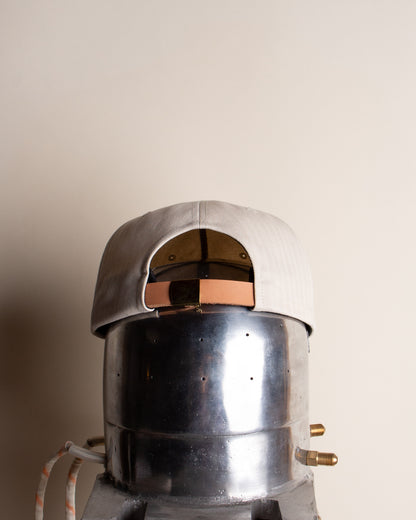 Bone Cotton Herringbone Pinchfront