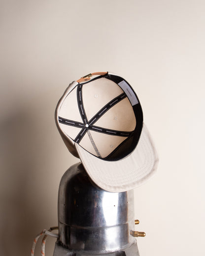 Bone Cotton Herringbone Pinchfront