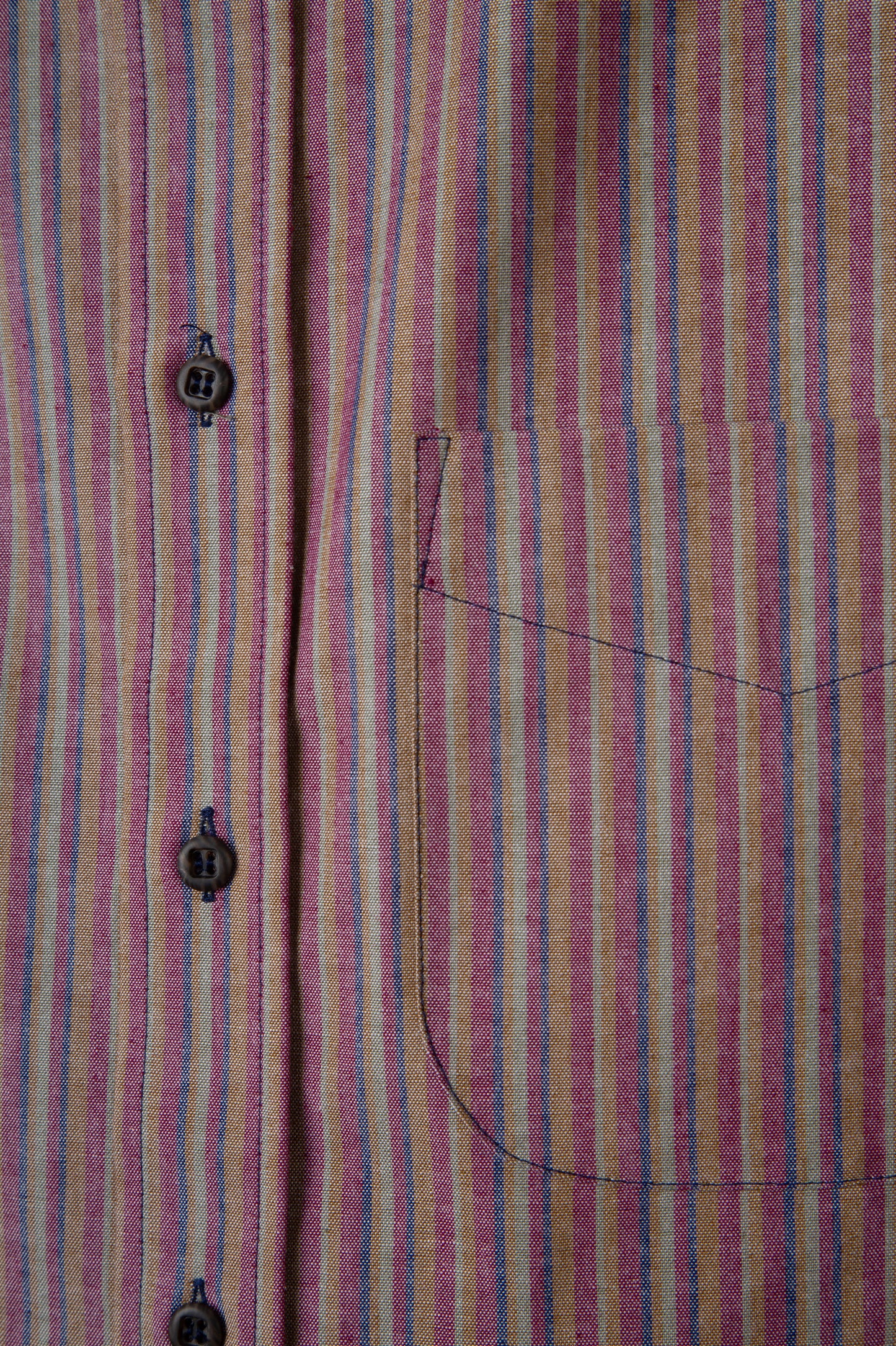 Pinpoint Oxford Maroon Stripe Button Down