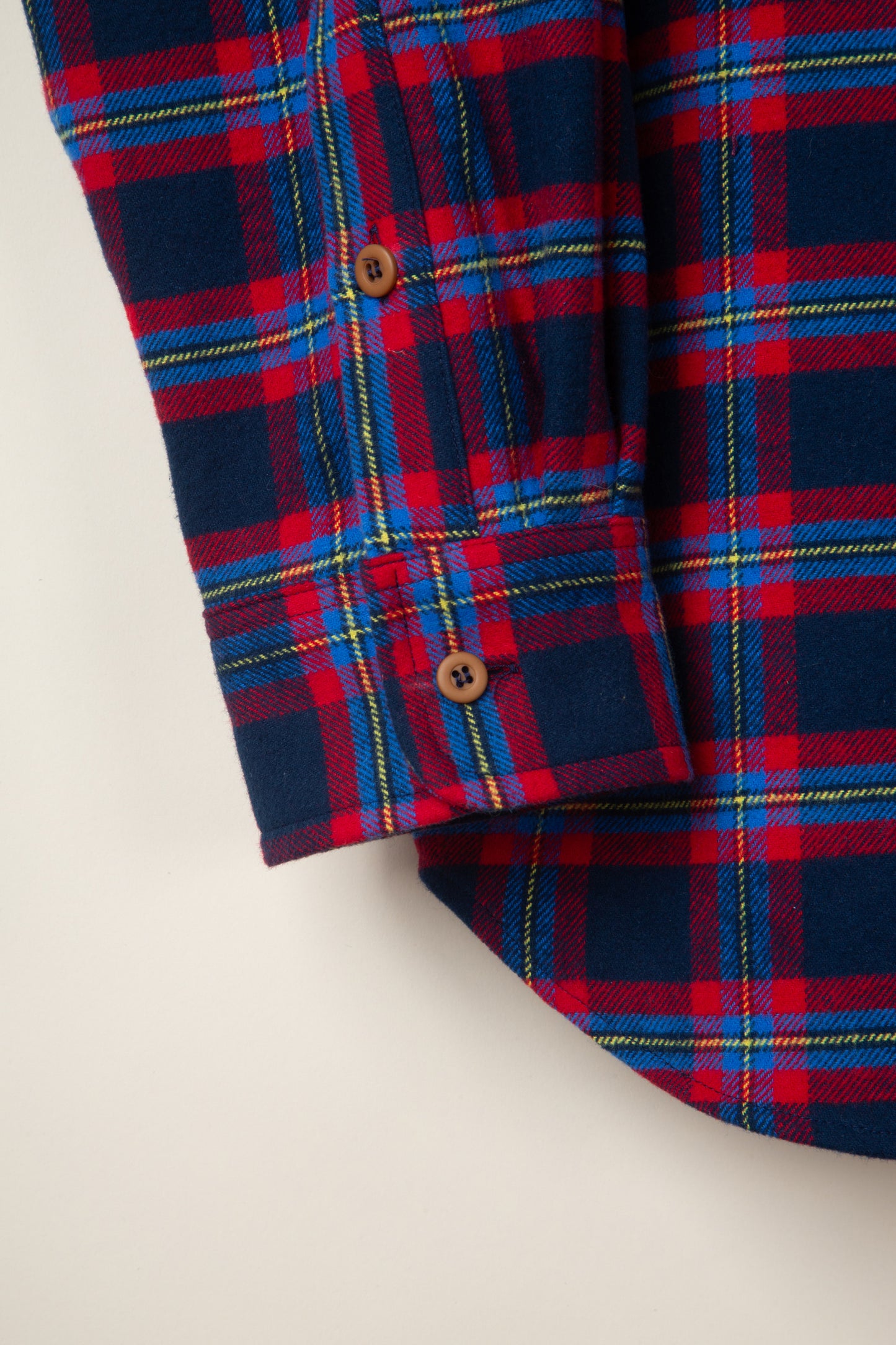 Navy and Red Flannel