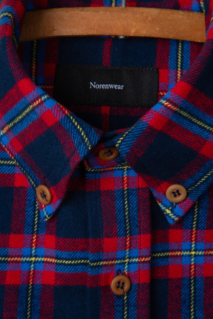 Navy and Red Flannel