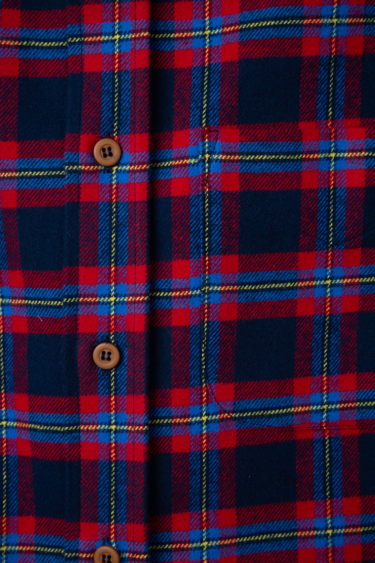 Navy and Red Flannel