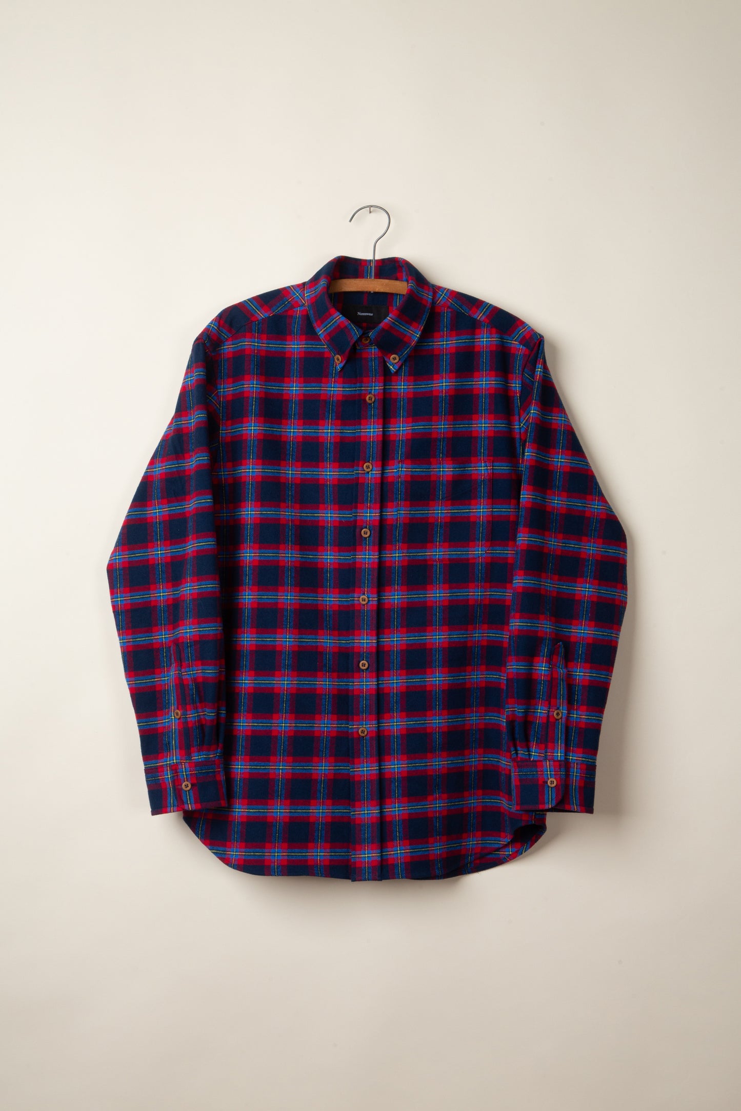 Navy and Red Flannel